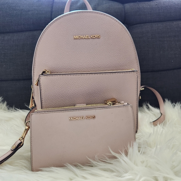 Michael  korse large backpack and wallet - Picture 3 of 3